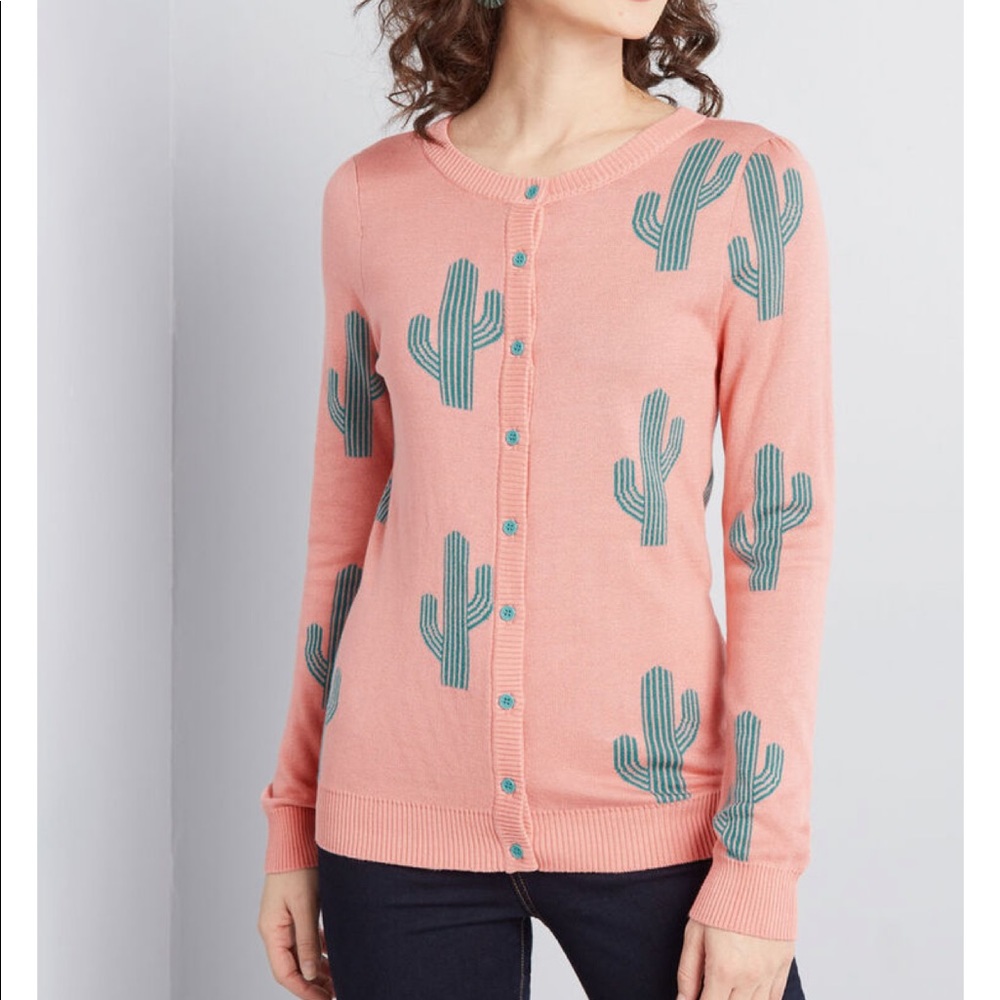 ModCloth Cactus Cardigan